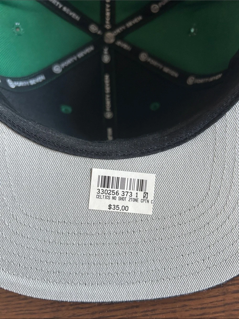 47 Captain Boston Celtics Green & Black Snapback Cap